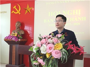 Đồng chí Phạm Lê Hưng, Phó Bí thư Thành ủy làm việc với Ban thường vụ Đảng ủy xã Kỳ Thượng