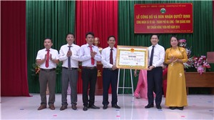 Xã Vũ Oai: Tổ chức Lễ đón nhận và công bố quyết định của UBND tỉnh về xã đạt chuẩn nông thôn mới năm 2019