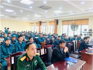 Cụm xã Thống Nhất- Vũ Oai - Hoà Bình khai mạc huấn luyện Dân quân tự vệ 2021