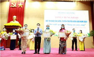 Chung khảo Hội thi báo cáo viên, tuyên truyền viên giỏi TP Hạ Long năm 2021