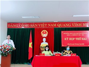 Hội đồng nhân dân phường Hồng Hà khóa X tổ chức Kỳ họp thứ hai