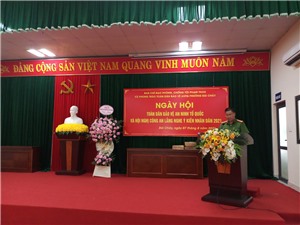 Phường Bãi Cháy tổ chức Ngày hội Toàn dân bảo vệ an ninh tổ quốc và Hội nghị Công an lắng nghe ý kiến nhân dân năm 2021.