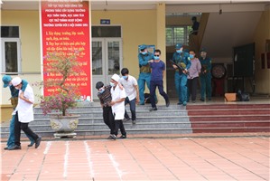 Diễn tập Chiến đấu Phòng thủ năm 2021 cụm 4 xã Tân Dân, Quảng La, Bằng Cả, Dân Chủ