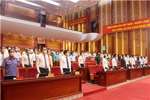 Khai mạc kỳ họp thứ 4 HĐND tỉnh khóa XIV