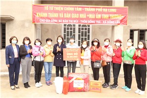 Bàn giao nhà “Mái ấm tình thương”