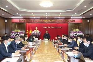 Giao ban Thường trực Tỉnh ủy
