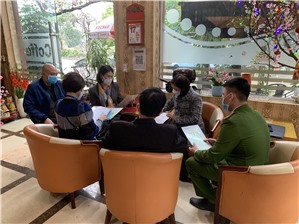 Phường Cao Xanh tổ chức kiểm tra, hướng dẫn các cơ sở dịch vụ kinh doanh có điều kiện