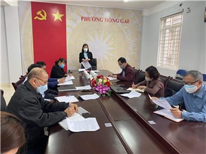 Đảng uỷ phường Hồng Gai tổ chức Hội nghị triển khai Kế hoạch Phát triển Đảng viên, rèn luyện Đảng viên dự bị năm 2022; và triển khai Kế hoạch thực hiện Quy chế dân vận của hệ thống chính trị