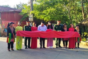 Khánh thành, bàn giao công trình đường điện chiếu sáng và đường nước tưới tại xã Đồng Lâm