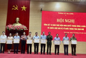 Hội nghị Tổng kết  10 năm thực hiện nghị quyết Trung ương 8, khóa XI về  chiến lược bảo vệ Tổ quốc trong tình hình mới