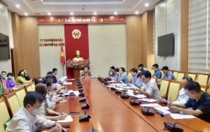 Đối thoại vận động 12 hộ dân bàn giao mặt bằng Dự án HTKT khu tái định cư, khu dân cư tự xây thuộc khu đa giác 4 Khu đô thị dịch vụ Hùng Thắng