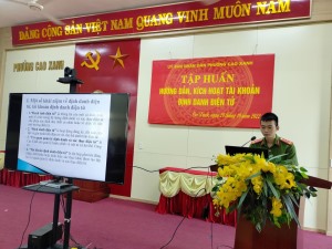 Phường Cao Xanh: Tập huấn, hướng dẫn, kích hoạt tài khoản định danh điện tử