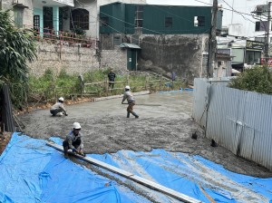 Phường Trần Hưng Đạo: đổ bê tông tuyến đường từ tổ 4 khu 2 đến tổ 1 khu 4