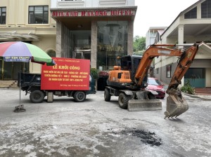 Phường Bãy Cháy khởi công công trình thực hiện Nghị quyết 21