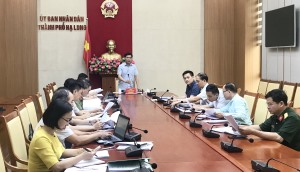 UBND TP họp nghe báo cáo kết quả, tiến độ triển khai công tác bầu cử Trưởng thôn, khu phố nhiệm kỳ 2022-2025