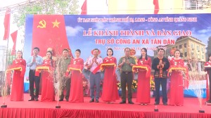Khánh thành, bàn giao trụ sở làm việc Công an xã Tân Dân