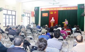 Đồng chí Bí thư Tỉnh ủy dự Sinh hoạt chi bộ tại khu 3, phường Yết Kiêu