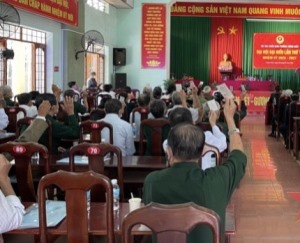Đại hội Cựu chiến binh phường Hà Tu