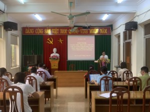 Xã Dân Chủ sơ kết thực hiện Nghị quyết số 16-NQ/ĐU ngày 28/12/2021 về phương hướng nhiệm vụ năm 2022 và hoạt động của các Ban chỉ đạo 6 tháng đầu năm.