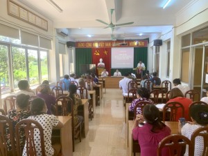 Xã Dân Chủ tổ chức Hội nghị tiếp xúc cử tri, đối thoại giữa người đứng đầu cấp ủy, chính quyền với nhân dân  