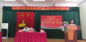HĐND xã Sơn Dương tổ chức kỳ họp thứ bẩy, nhiệm kỳ 2021-2026