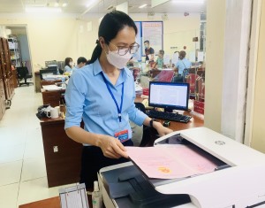 Trung tâm Hành chính công TP Hạ Long: Đẩy mạnh thực hiện Đề án 06 của Chính phủ