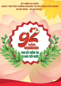 Kỷ niệm 92 năm ngày truyền thống ngành Tuyên giáo của Đảng (01/8/1930-01/8/2022)