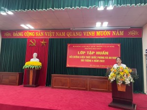 Phường Bãi Cháy tổ chức lớp tập huấn bồi dưỡng kiến thức Quốc phòng – An ninh đối tượng 4 năm 2022.
