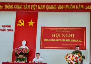 Các xã, phường tổ chức hội nghị Công an lắng nghe ý kiến nhân dân và Ngày hội Toàn dân bảo vệ ANTQ