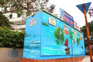 Những chiếc Tủ điện khoác “áo mới” làm đẹp tuyến đường Thành phố 