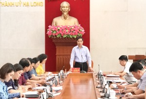  BTV Thành ủy làm việc với Đảng bộ Khối MTTQ và các tổ chức chính trị - xã hội thành phố, UBMTTQ, các tổ chức chính trị xã hội TP 