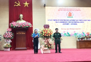 Hội nạn nhân chất độc da cam dioxin TP Hạ Long kỷ niệm 15 năm ngày thành lập