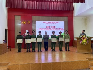 Công an xã Lê Lợi tổng kết công tác công an năm 2022, triển khai nhiệm vụ năm 2023