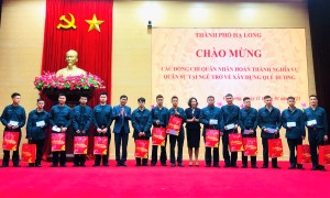 UBND Thành phố tổ chức tiếp nhận quân nhân xuất ngũ