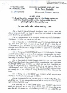 Phê duyệt Quy hoạch chi tiết tỷ lệ 1/500 Quảng trường, cây xanh và hạ tầng kỹ thuật kết nối khu văn hóa núi Bài Thơ