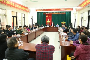 Đối thoại, vận động GPMB dự án Tuyến đường dọc mương từ cầu K67 qua cầu Nước Mặn đến đường 336