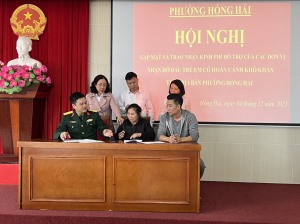 Phường Hồng Hải: nhận hỗ trợ của các đơn vị nhận đỡ đầu trẻ em có hoàn cảnh khó khăn