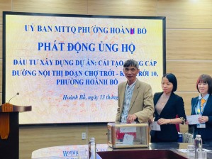 Hoành Bồ phát động ủng hộ đầu tư cải tạo tuyến đường chợ Trới