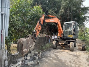 Phường Đại Yên: Khởi công cải tạo, nâng cấp tuyến đường giao thông tại tổ 1, khu Cầu Trắng