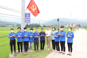 Xã Bằng Cả khánh thành công trình thanh niên “Đường cờ Tổ quốc”