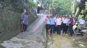 Bí thư Thành ủy kiểm tra công tác phòng, chống mưa bão tại Phường Hồng Hải