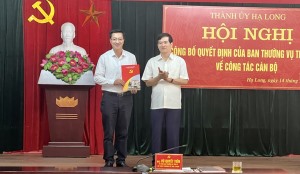 Hội nghị công bố, trao Quyết định về công tác cán bộ