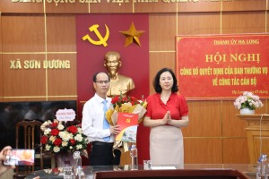 Đồng chí Đinh Việt Anh, Phó Chánh văn phòng Thành uỷ được điều động và chỉ định giữ chức vụ Bí thư Đảng uỷ xã Sơn Dương