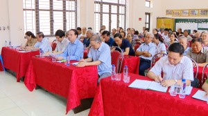 Đồng chí Bí thư Tỉnh ủy dự sinh hoạt tại Chi bộ khu phố 3 (phường Bãi Cháy, TP Hạ Long)