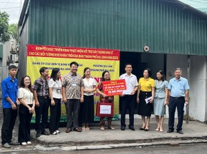 Phường Hà lầm: khánh thành công trình xây mới và sửa chữa cho 5 hộ gia đình.