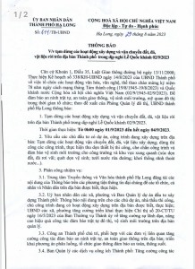 Tạm dừng các hoạt động xây dựng và vận chuyển đất, đá, vật liệu rời trên địa bàn Thành phố trong dịp nghỉ Lễ Quốc khánh 02/9/2023