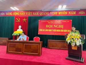 Hội nghị Công an lắng nghe ý kiến của Nhân dân năm 2023