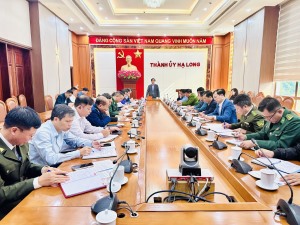 Thường trực Thành ủy giao ban công tác nội chính, phòng chống tham nhũng, tiêu cực tháng 01/2024