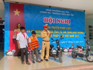 Phường Đại Yên tuyên truyền đảm bảo TT ATGT