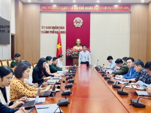 Hội đồng NVQS TP: Nghe báo cáo tiến độ triển khai nhiệm vụ tổ chức Lễ giao nhận quân năm 2024